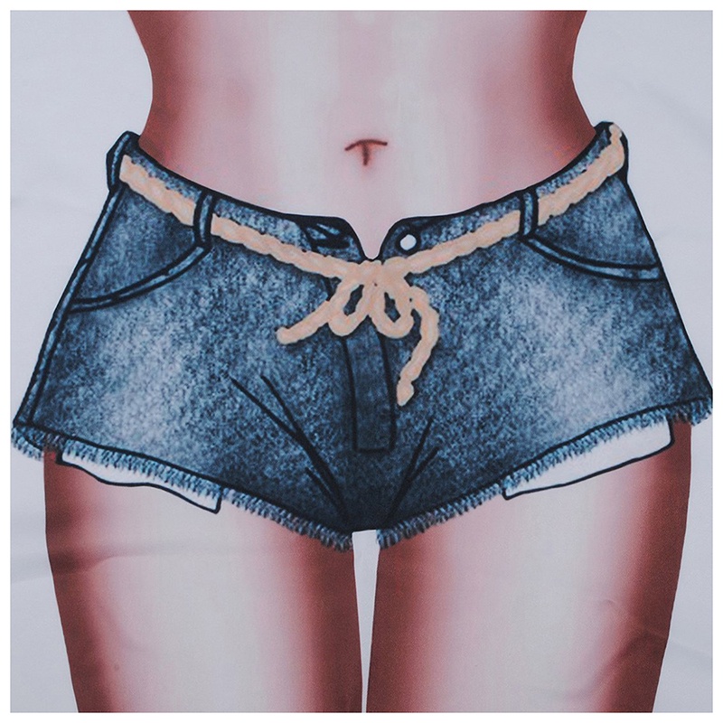 Tạp Dề In Hình Bikini & Quần Đùi y Vui Nhộn Dành Cho Phụ Nữ