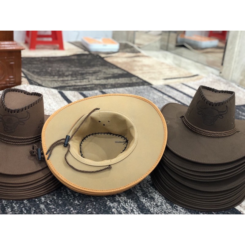 Mũ cao bồi ,mũ đua ngựa chuẩn đẹp loại 1 có dây rút thiết kế đẹp