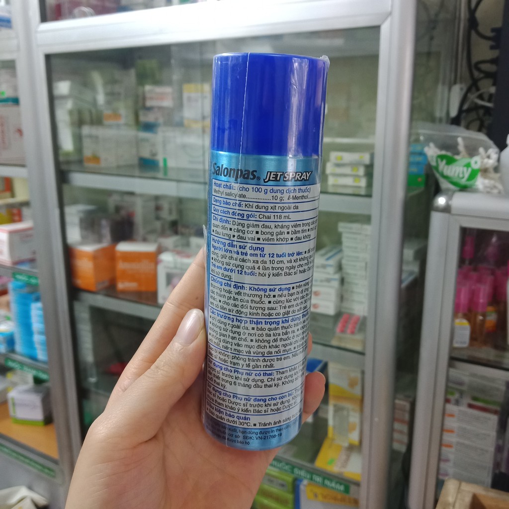 SALONPAS JET SPRAY XỊT GIAM ĐAU LỌ 118ML