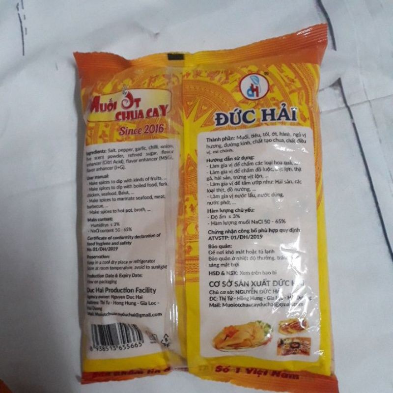 MUỐI ỚT CHUA CAY ĐỨC HẢI 500g