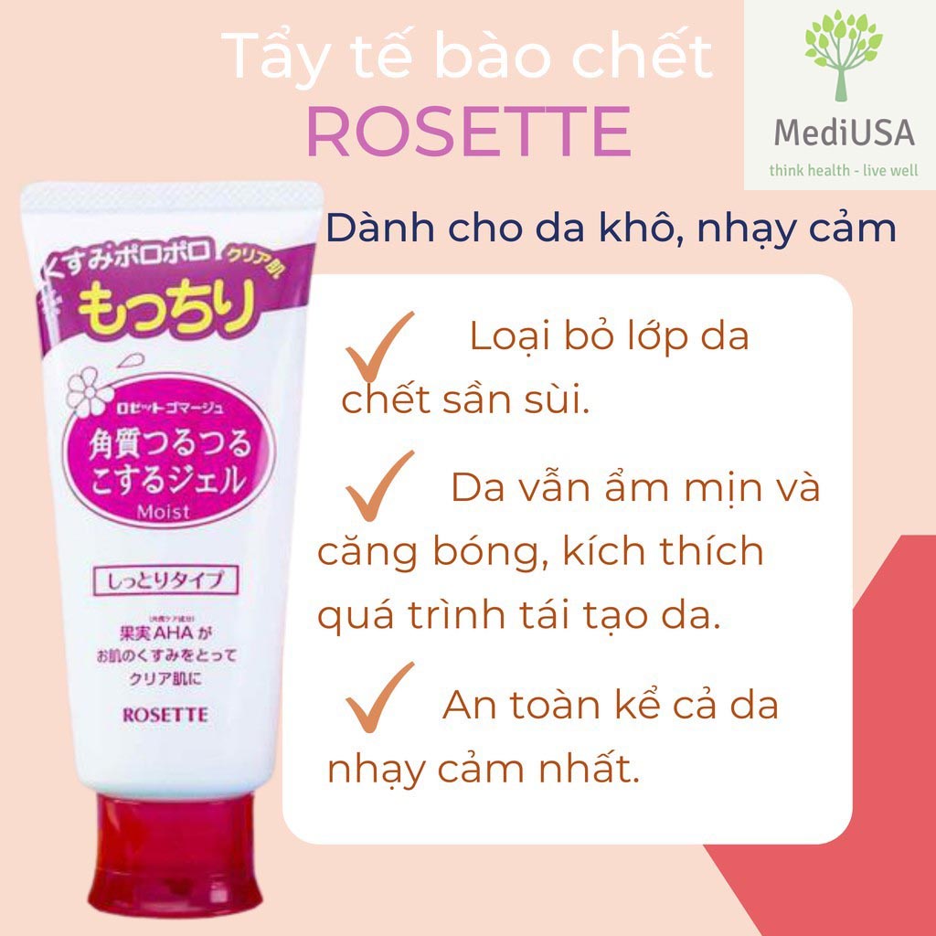 TẨY TẾ BÀO CHẾT DÀNH CHO MỌI LOẠI DA ROSETTE GOMMAGE PEELING GEL 120G