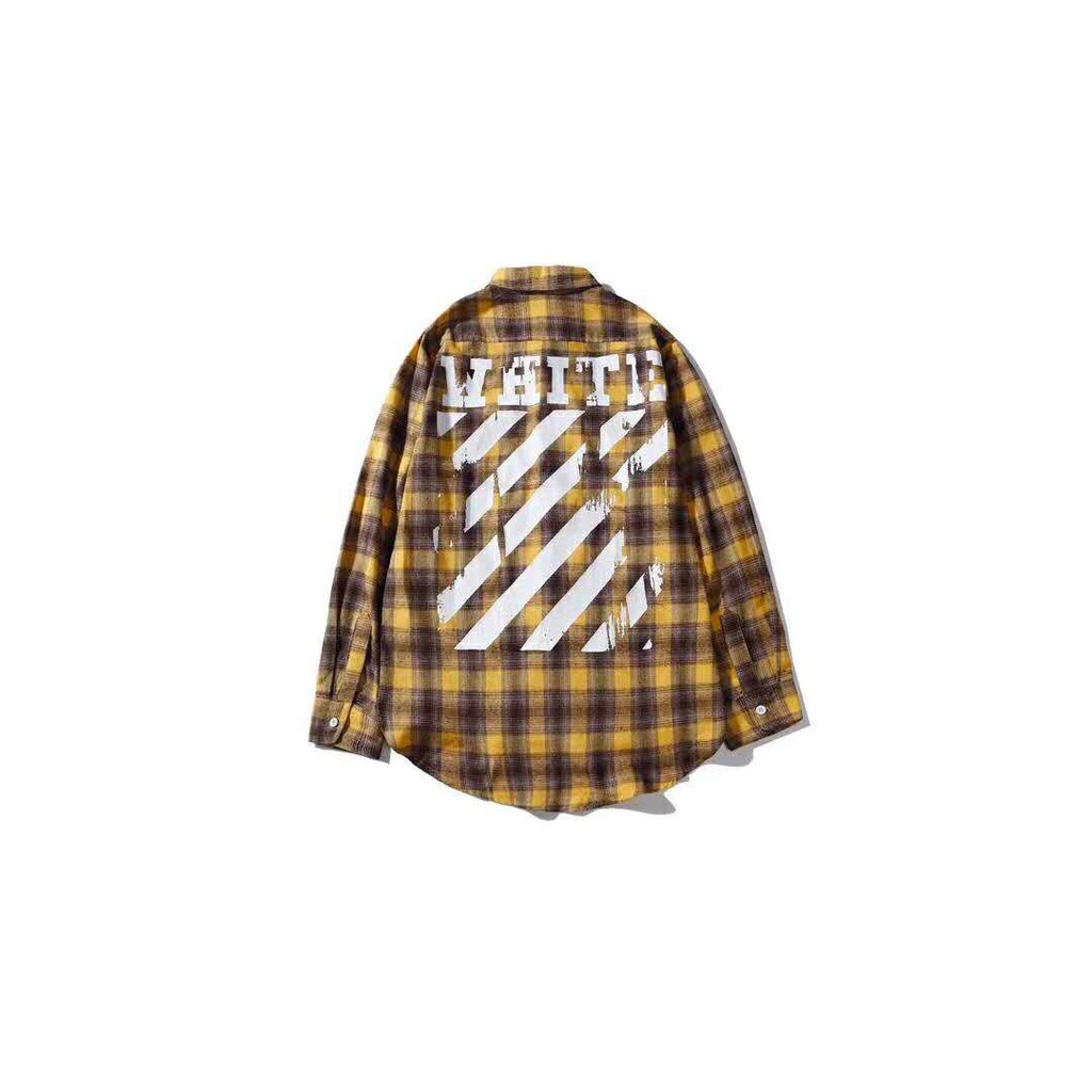 Flannel OFF WHITE (Sơ mi kẻ)