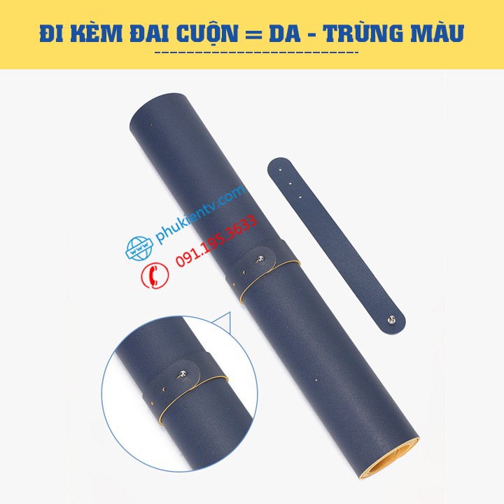 Thảm da trải bàn làm việc Deskpad - Lót chuột mouse pad - Tấm lót bàn di chuột cỡ lớn - Bằng Da PU Mượt Mà - Mịn - Êm