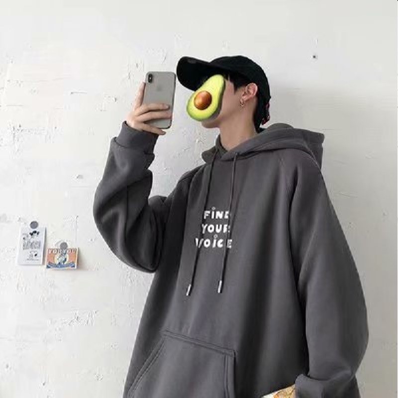 Áo Hoodie Tay Dài Phong Cách Hip Hop Hàn Quốc Plus Size