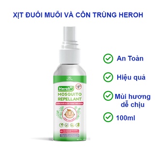 Xịt chống muỗi và côn trùng dung tích 100ml xịt muỗi đuổi cho bé và người lớn tinh dầu đuổi muỗi