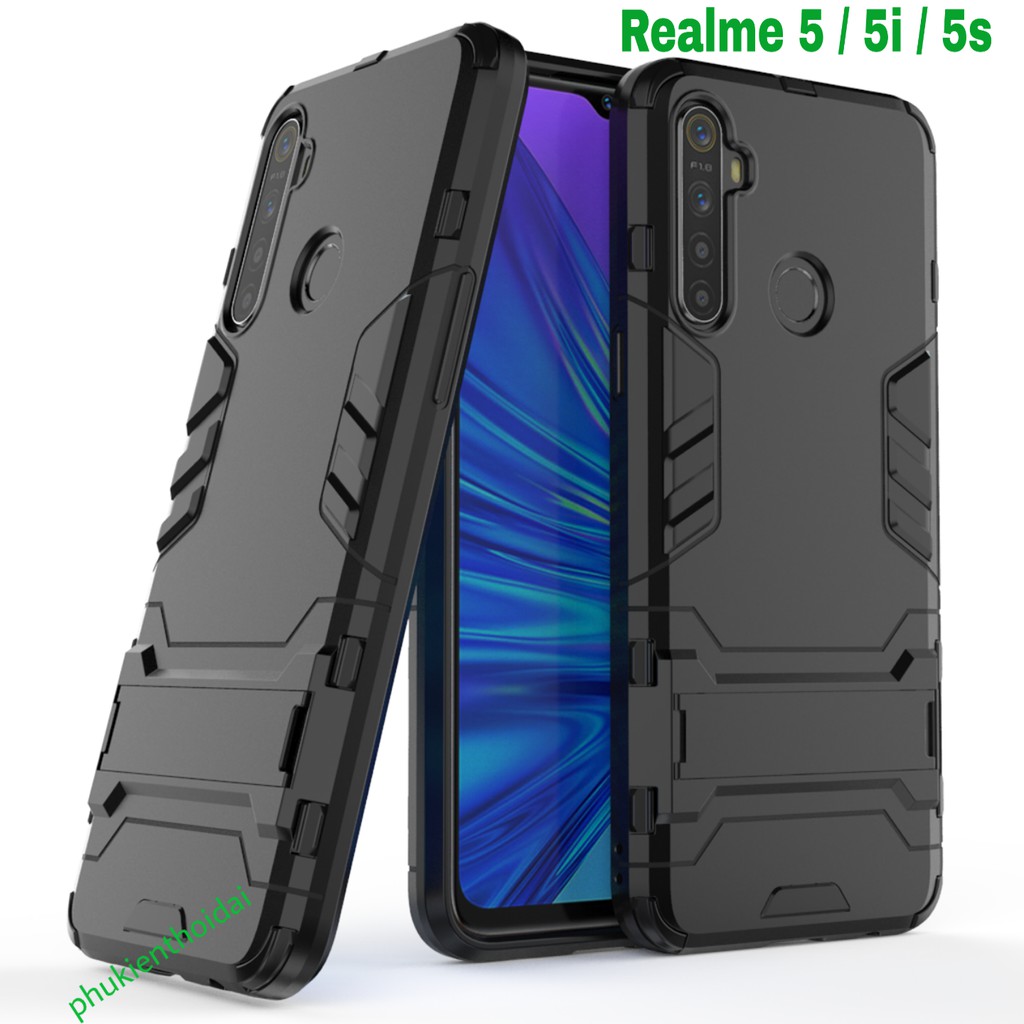 Ốp lưng Oppo Realme 5 / Realme 5i / Realme 5s chống sốc Iron Man cao cấp siêu bền