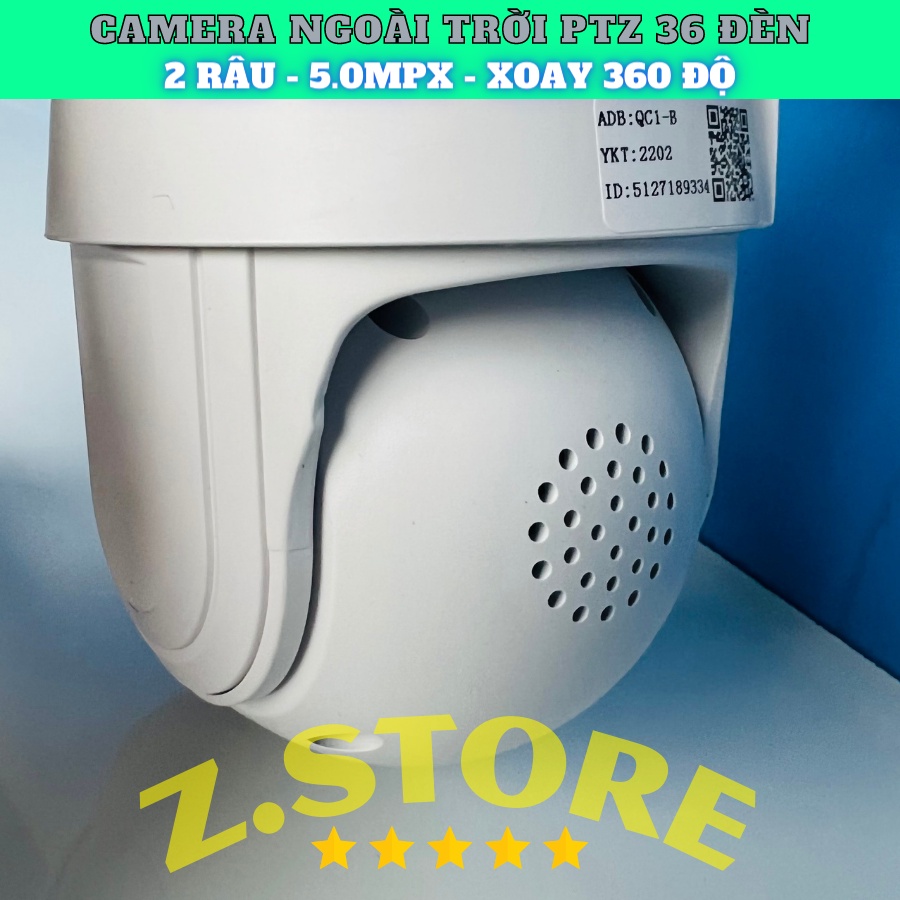 Camera Yoosee PTZ 36Led ban đêm có màu, hồng ngoại - Camera trong nhà xoay 360 ptz 36 leg