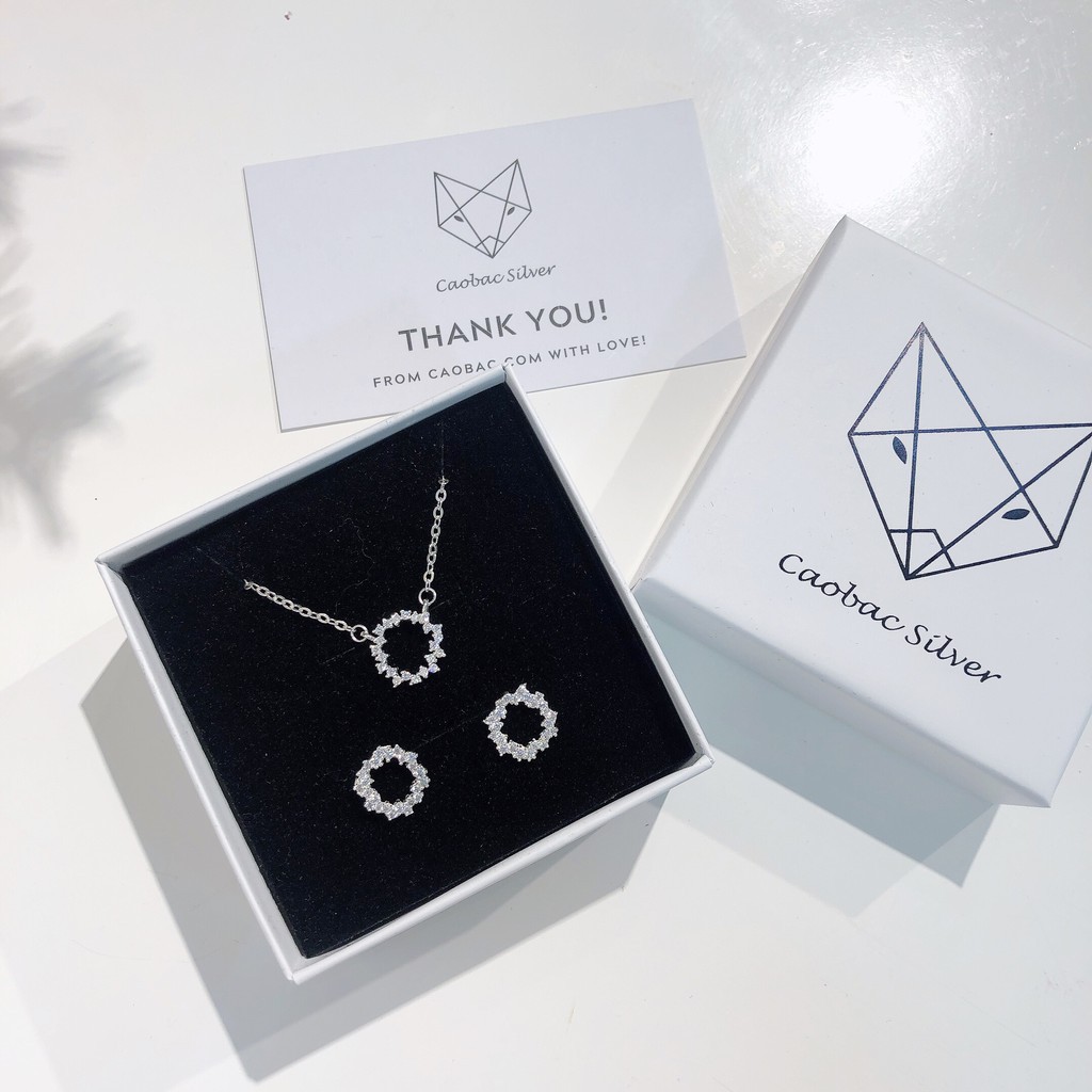 Dây Chuyền Bạc Ta Nữ CaoBac Silver Huyền Thoại Biển Xanh Xinh Xắn Cho Bạn Nữ - Trang Sức Cáo Bạc JEWELLERY