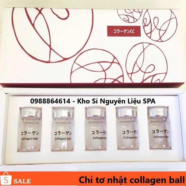 Chính hãng Cấy Chỉ Tơ Tằm collagen ball Nhật Chính Hãng