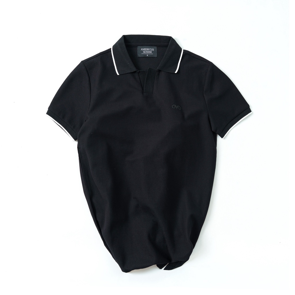 A/G Áo Polo Cổ Chữ V Phom Slimfit. Chất Liệu Cotton Thoáng Mát Không Nhiều Phong Cách Trẻ Trung Năng Động