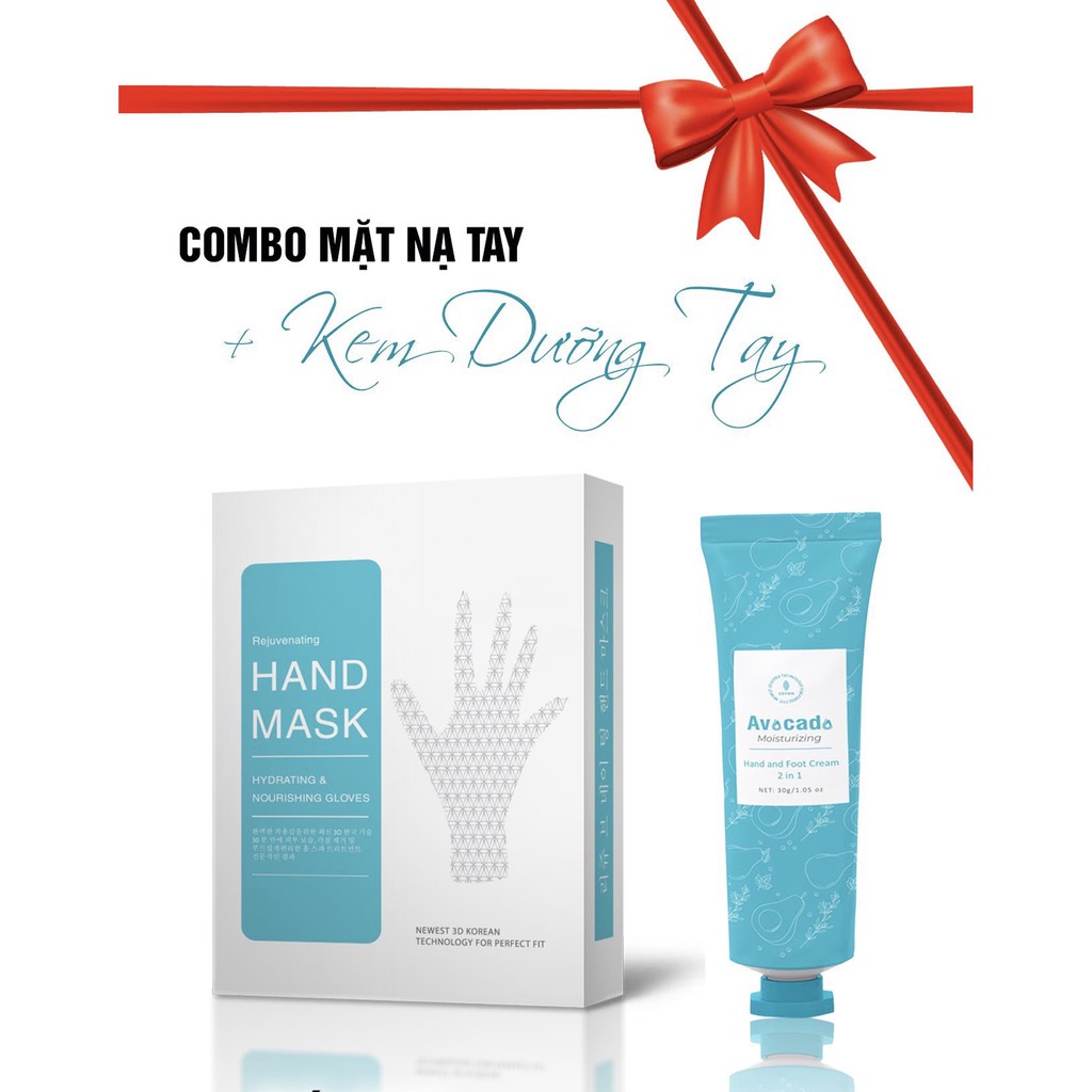 Combo Mặt Nạ Ủ Dưỡng Tay & Kem Dưỡng Tay Hàn Quốc