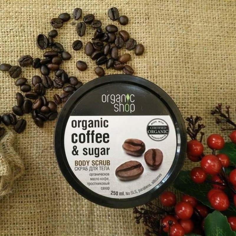 Tẩy da chết Organic Shop mùi coffee