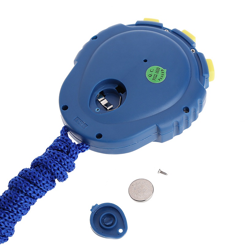 Đồng Hồ Bấm Giờ Màn Hình LCD Kỹ Thuật Số Có Dây Đeo Tiện Dụng