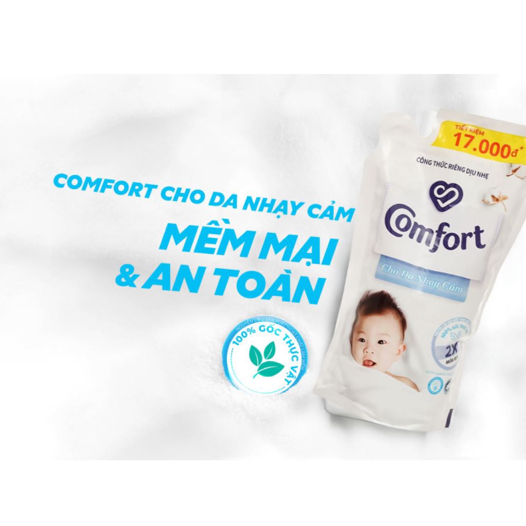 Nước Xả Vải Comfort Cho Da Nhạy Cảm Túi 800ml