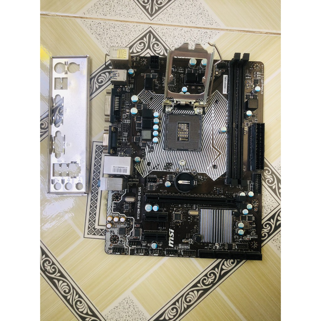 Bo mạch chủ MSI H110M PRO-VD PLUS Có kèm chặn FE ZIN