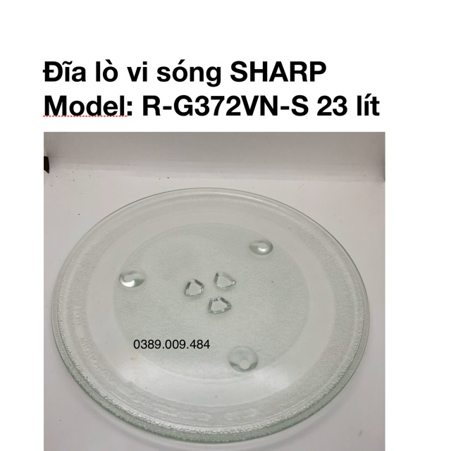 Đĩa lò vi sóng SHARP R-G372VN-S 23 lít