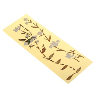 Miếng dán trang trí đàn Guitar hình hoa và chim