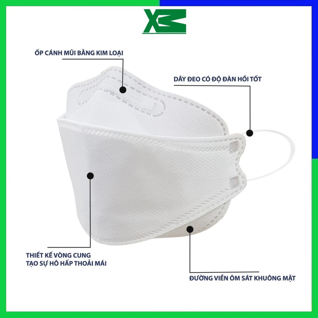 Khẩu trang kf94 hàn quốc KG Mask 4d kháng khuẩn hàng chính hãng cao cấp ngăn ngừa bụi mịn