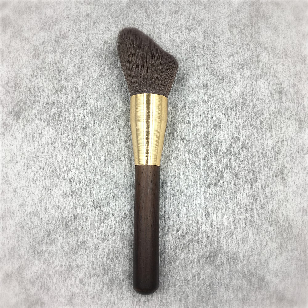 Fashion Big Soft Face Angled Contour Brush S Shape Blush Powder Makeup Brush