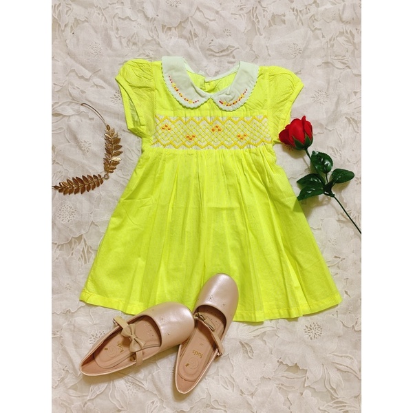 ĐẦM XÍCH MÓC (SMOCKINGDRESS) THÊU TAY THỦ CÔNG TRẺ EM
