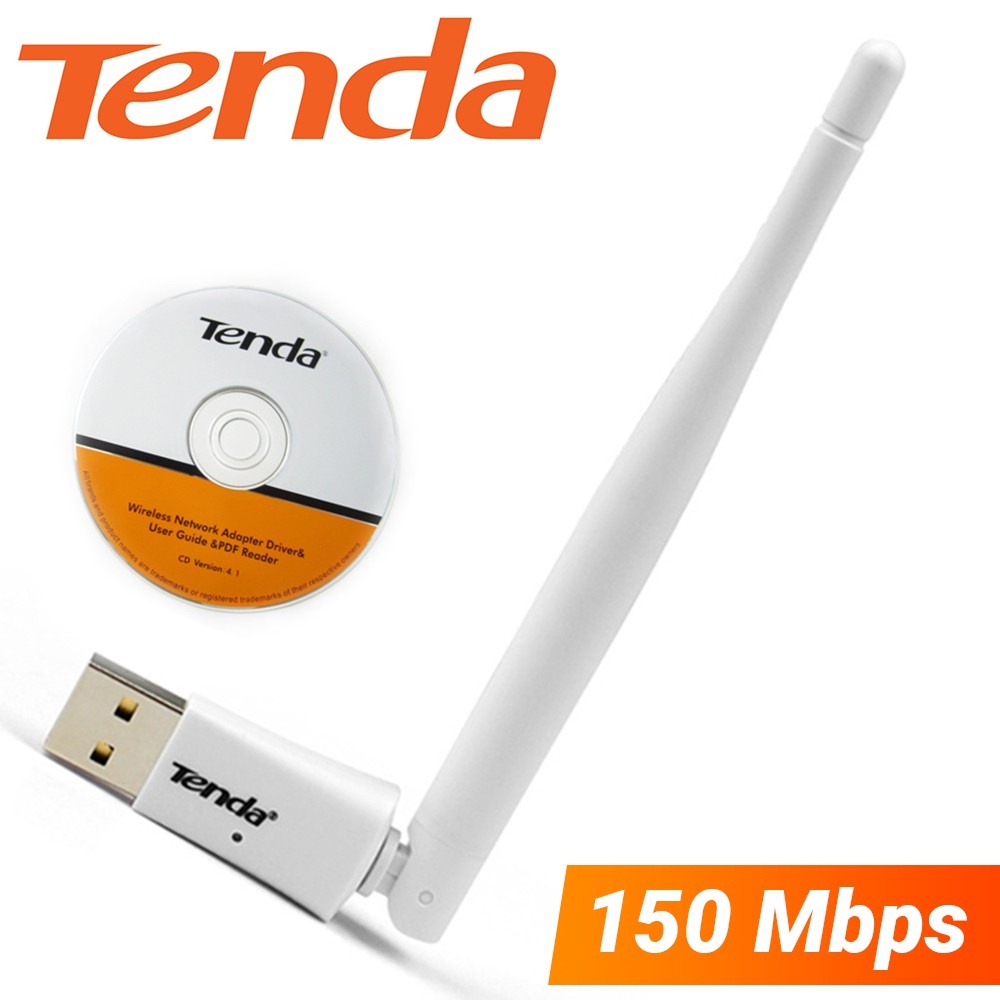 Bộ USB Thu Wifi Tenda W311Ma Có Râu, Tenda W311Mi Không Râu Chuẩn N150Mbps - Hàng Chính Hãng