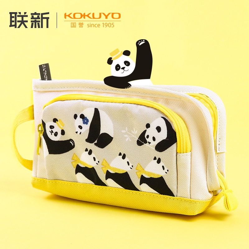 ◎♞Túi Đựng Bút Chì Cỡ Lớn 07 In Hoạt Hình Gấu Trúc KOKUYO Kiểu Nhật Hàn Dễ Thương Cho Học Sinh / Trường Mẫu Giáo