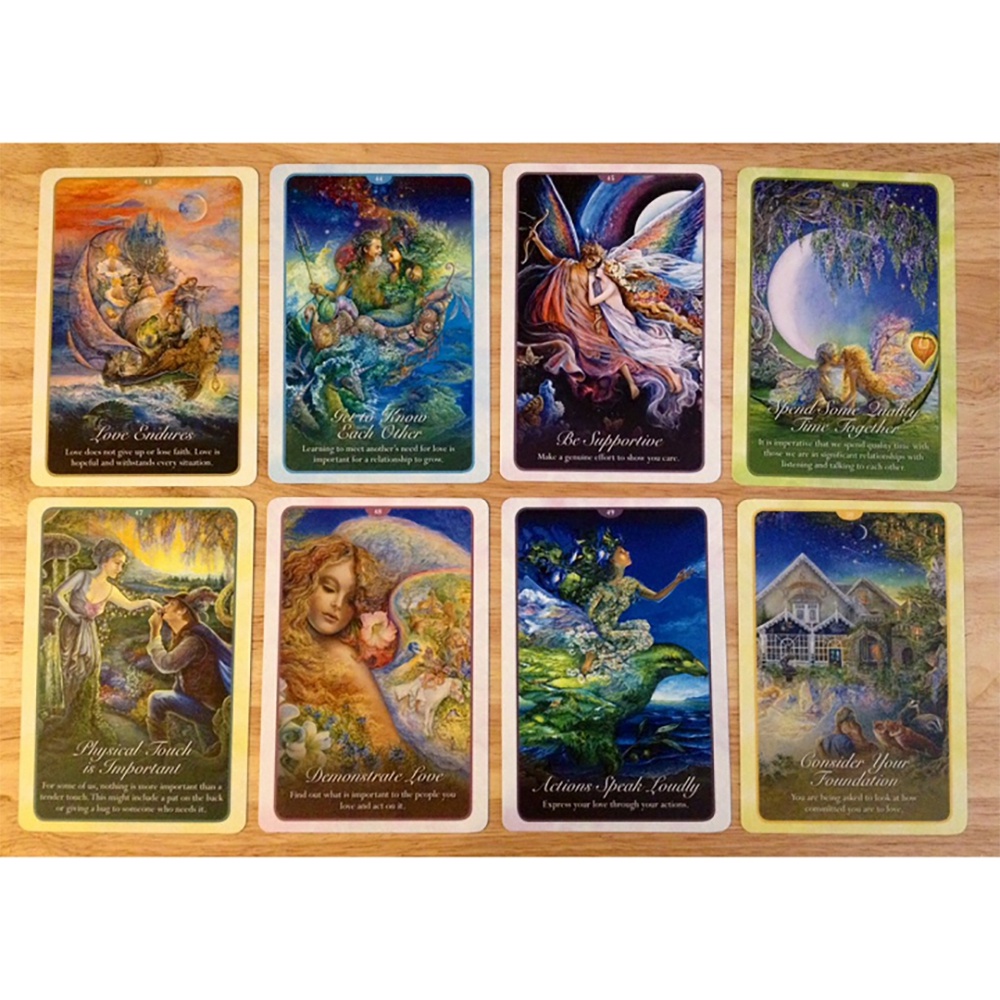 [Size Gốc] Bài Oracle Whispers Of Love Size Gốc 9.5x13.9 Cm 50 Lá Bài Tặng Hướng Dẫn Tiếng Việt Và Đá Thanh Tẩy S12