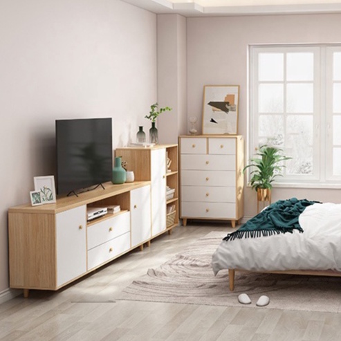 Kệ tivi phòng khách, kệ tivi gỗ để sàn phong cách Nordic chính hãng IGA - GP142