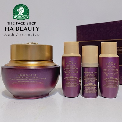 Kem dưỡng ẩm chống lão hóa trắng da The Face Shop Yehwadam Hwansaenggo Ultimate Rejuvenating Cream Special Set 50ml