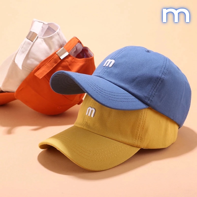 Mũ Lưỡi Trai Thêu Chữ M 3D Thời Trang Mùa Hè Năng Động