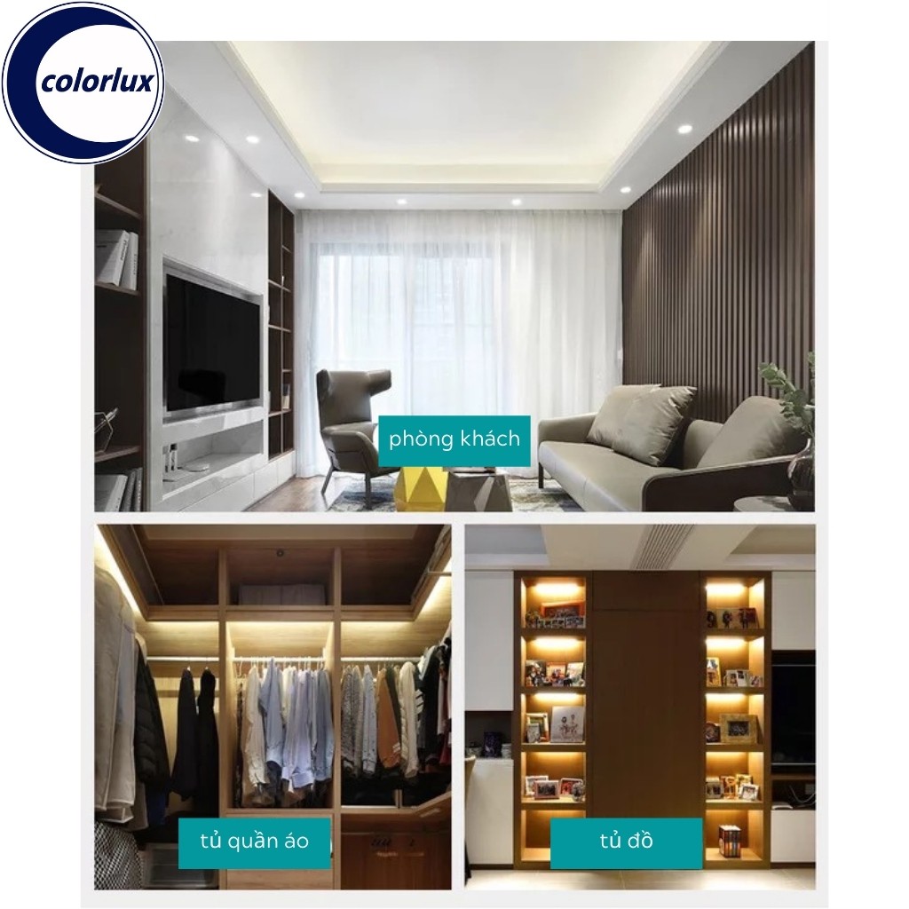 Combo 5 Đèn Tuýp LED Hắt Liền Máng Nhựa T5 COLORLUX 0,6M-1,2M Ánh Sáng Trắng- Vàng #Nhựa | BigBuy360 - bigbuy360.vn