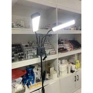 Đèn 2 Râu Livestream, Phun Xăm Spa, Siêu Sáng