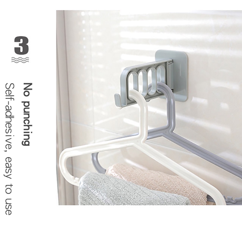 Móc treo đồ dán sau cửa gấp gọn được độc lạ tiện lợi cho gia đình