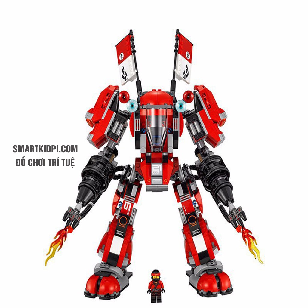 Đồ chơi Not LEGO Ninjago 70615 - Người Máy Samurai Lửa Khổng Lồ✅CAO CẤP✅ của Kai (Not LEGO Ninjago Fire Mech)