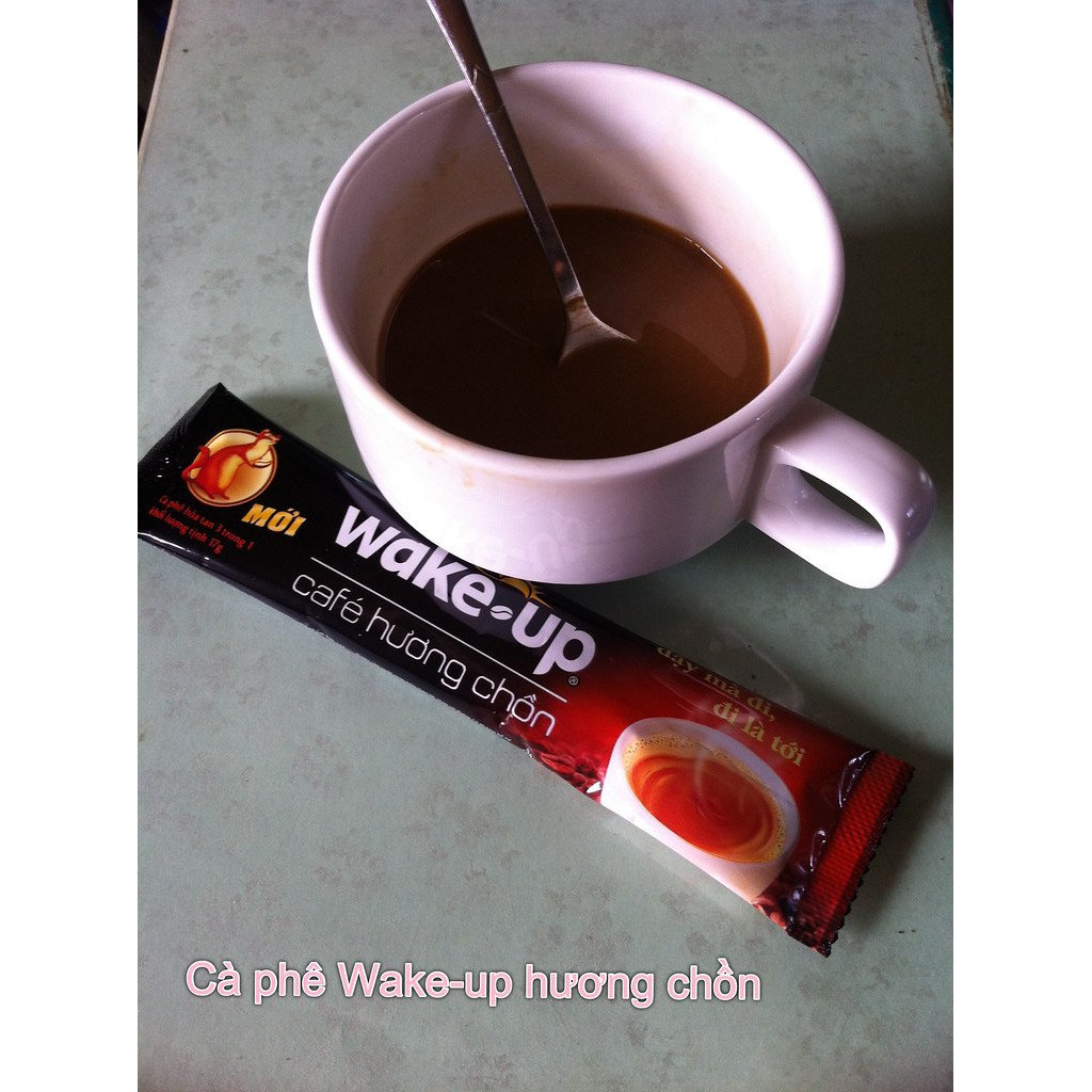 CÀ PHÊ WAKE - UP 3 TRONG 1 HƯƠNG CHỒN - hộp 306g ( 18 gói x 17g )