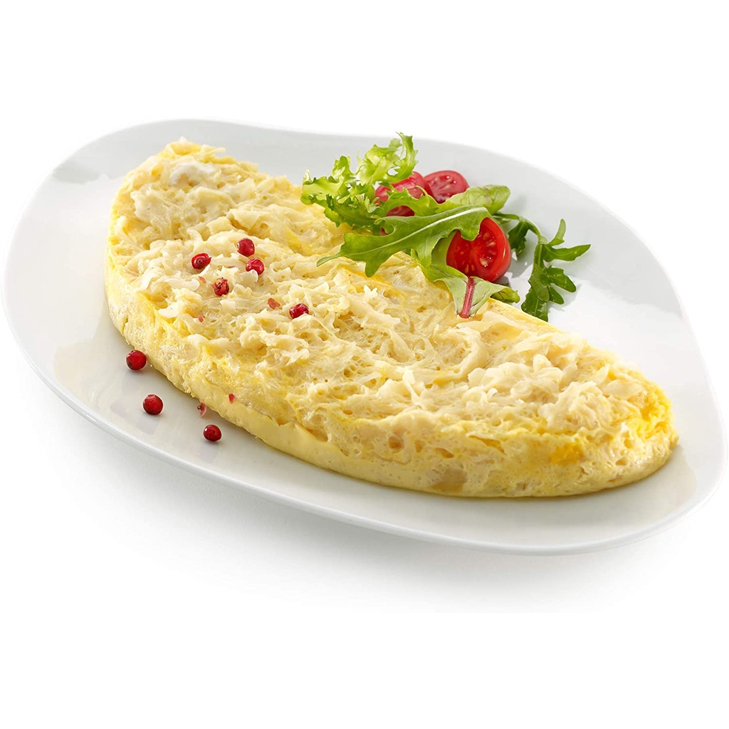 KHUÔN SILICONE HẤP TRỨNG LÒ VI SÓNG Lékue Omelette Maker - Microwave, MÀU ĐỎ - HÀNG NHẬP MỸ