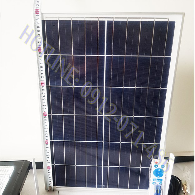 Đèn năng lượng mặt trời, đèn pha 200W khung nhôm, chống nước, bền bỉ với thời gian, bảo hành 2 năm