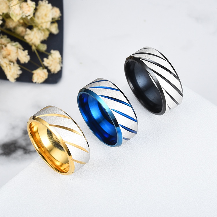Nhẫn Thép Titan Tráng Gương Unisex