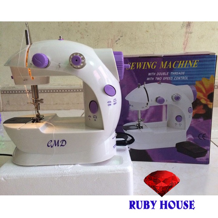 Máy khâu mini gia đình HÀNG CHUẨN, DỄ SỬ DỤNG, Máy may gia đình nhỏ gọn tiện lơi - Ruby House