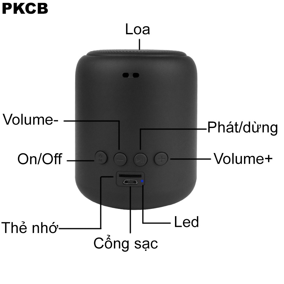 Loa bluetooth mini 5.0 loa nghe thẻ nhớ loa nghe nhạc không dây thiết kế gọn nhẹ tiện lợi sử dụng mọi nơi âm thanh sống