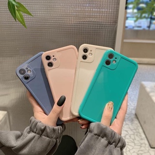 Ốp lưng iphone BASIC MÀU TRƠN BÓNG CẠNH VUÔNG CHỐNG BẨN