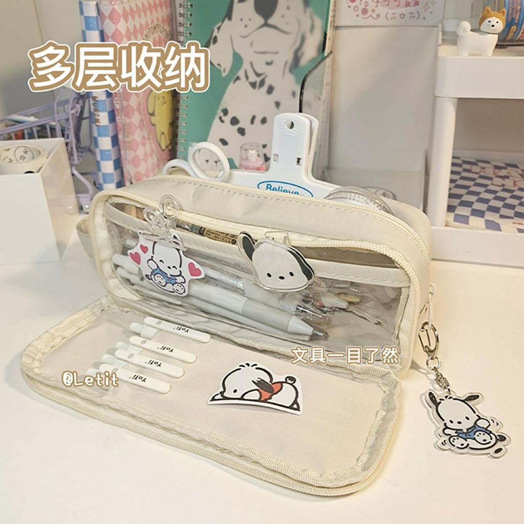 Túi Đựng Bút Chì Sức Chứa Lớn Chống Thấm Nước Đa Năng Phong Cách Nhật Hàn Đơn Giản