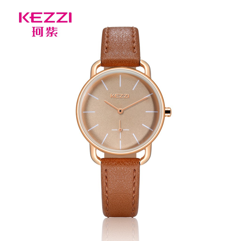 ĐỒNG HỒ NỮ KEZZI 1675 DÂY DA CAO CẤP, THIẾT KẾ SANG TRỌNG Bán lẻ giá sỉ