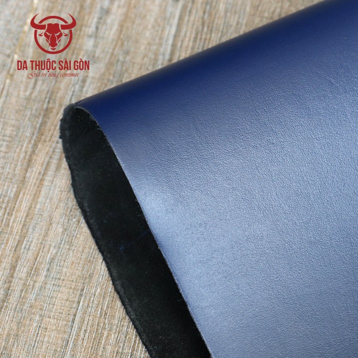 Da bò nappa cao cấp màu xanh navy - Bán buôn da thuộc