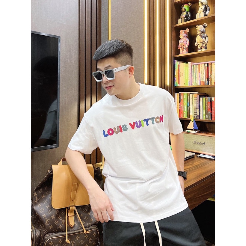 Áo Thun Unisex Tay Lỡ Form Rộng Nam Nữ LV Basic cao cấp chất cotton 100% phông siêu mát 99store