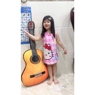Gối ôm 3d đàn ghita_gấu bông _momomart