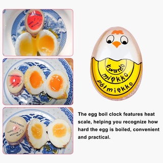 [Biho] Egg Timer Resin Boiled Egg Cooker Color Changing Cooking Temperature Observer Kitchen Tool