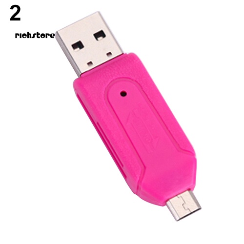 Đầu Đọc Thẻ Nhớ Micro USB TF SD 2 Trong 1 Cho PC Điện Thoại | BigBuy360 - bigbuy360.vn