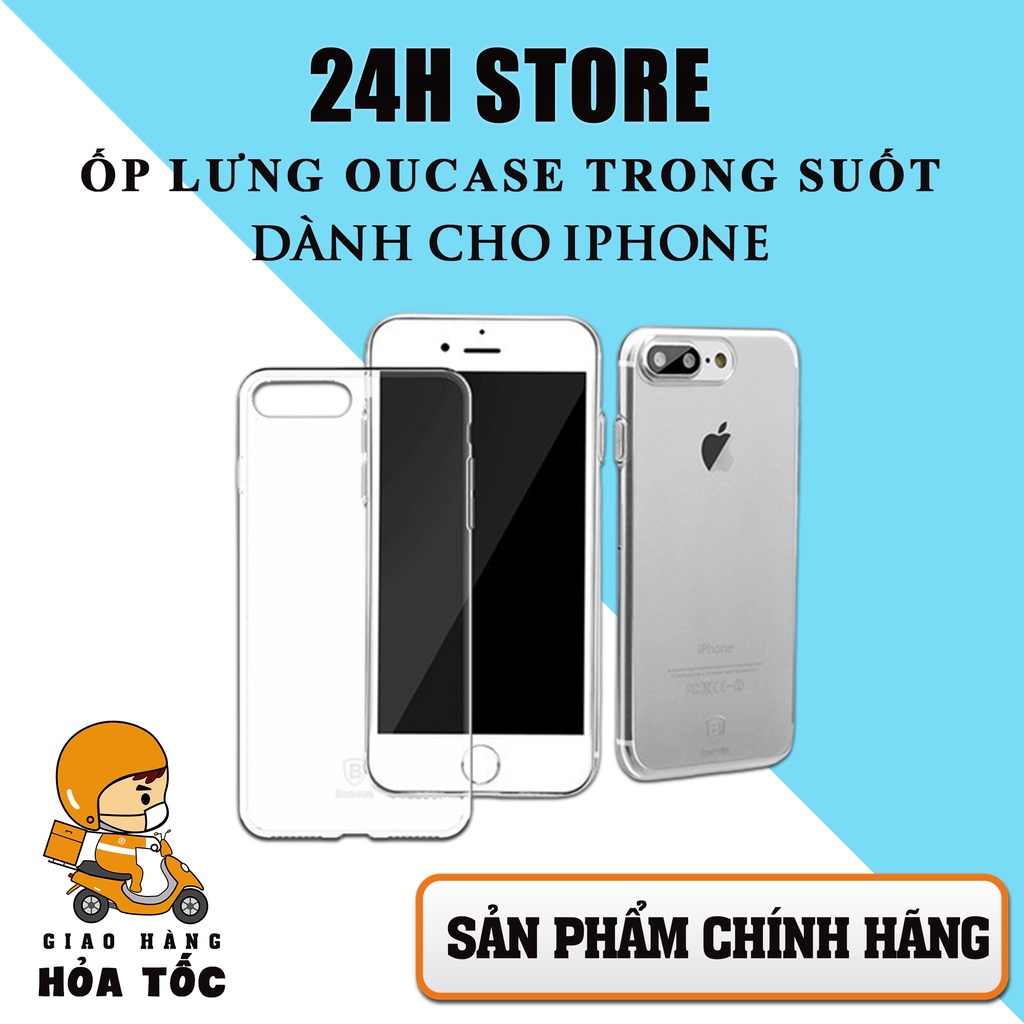 Ốp lưng iPhone Dẻo Trong Suốt Oucase Chống Trơn Trượt