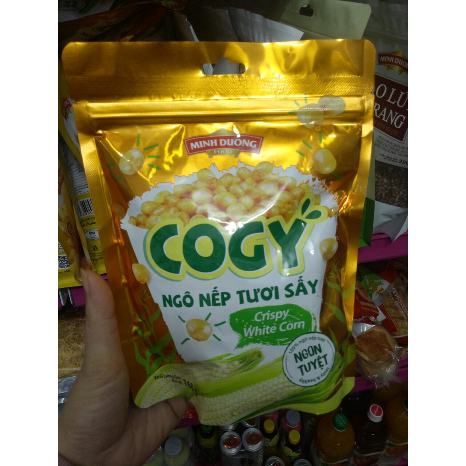 NGÔ NẾP TƯƠI SẤY GIÒN TÚI 160G